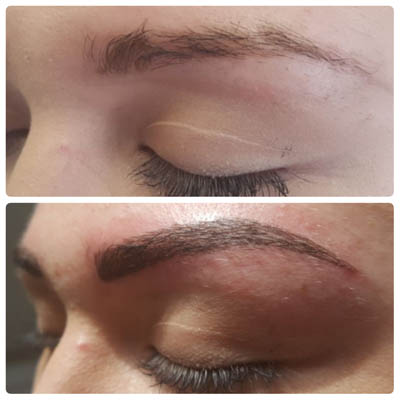 microblading eyebrows before and after ..